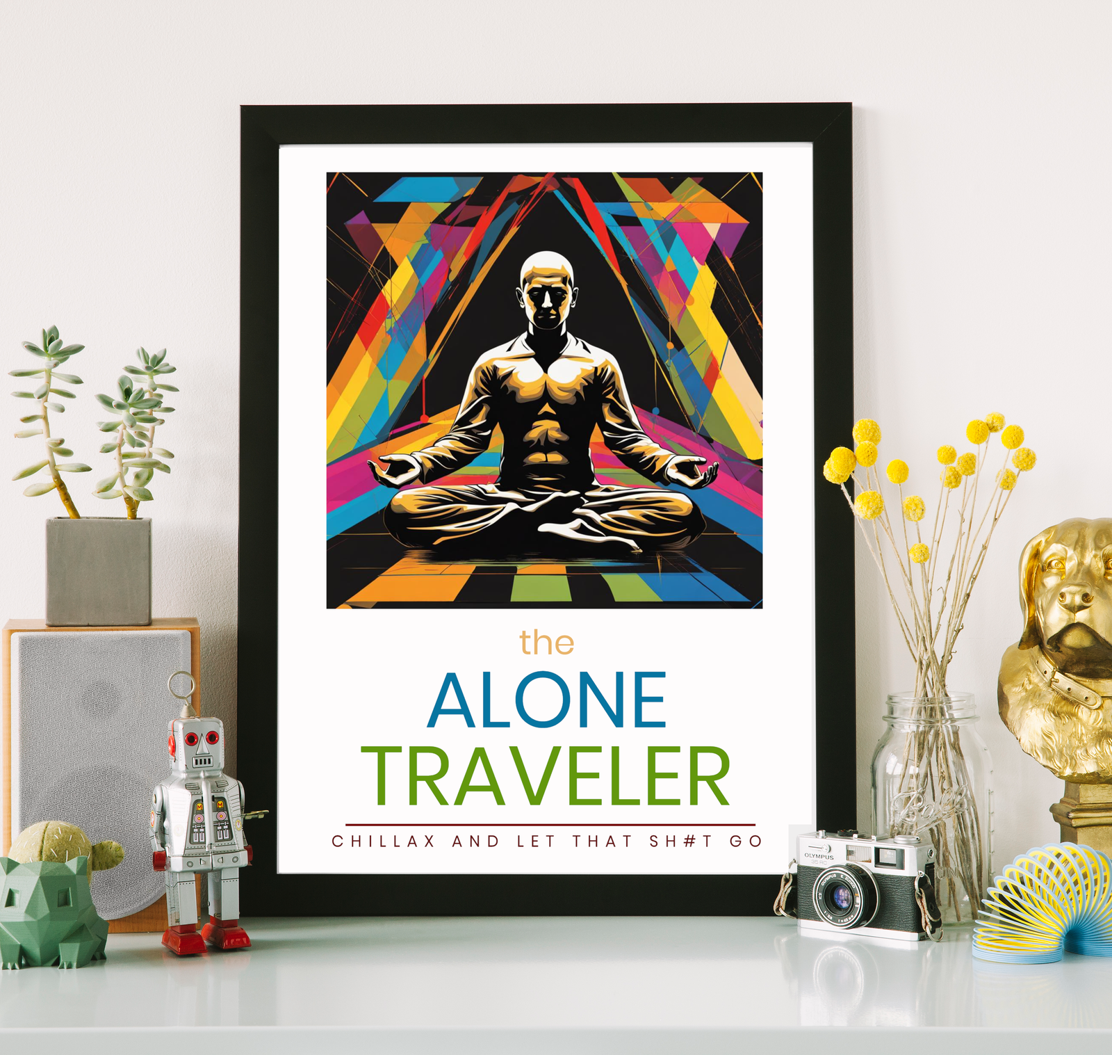 alone traveler graphic print